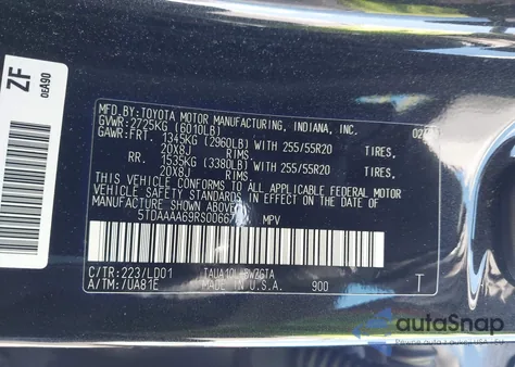 2024 Lexus Tx 350 Luxury z USA, uszkodzony, nr VIN 5TDAAAA69RS006674